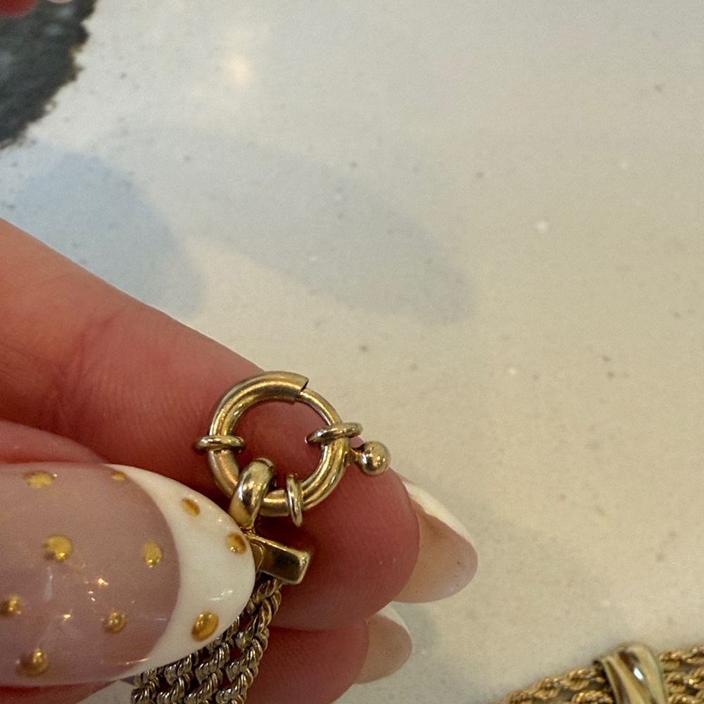 Timeless Italian 14kt solid gold triple rope bracelet - Picture 6 of 16